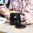 thumbnail image 4 of Cat on Mug, Ceramic, 13 oz Dishwasher & Microwave Safe, White, 4 of 5
