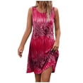 thumbnail image 2 of SMihono Robe Bohème d'Été pour Femmes Grande Taille Robe Débardeur Décontractée Sans Manches de Printemps/été pour Femmes Robe Ample à Col Rond, 2 of 7