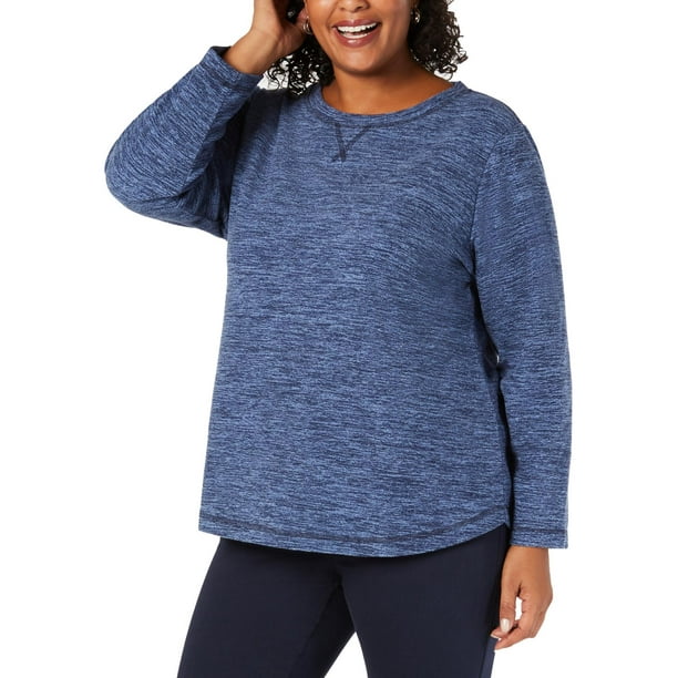 Karen Scott - Karen Scott Sports Womens Plus Fleece Pullover Sweatshirt ...