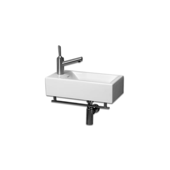 Isabella Wall-Mounted Bathroom Sink in White