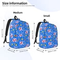 thumbnail image 2 of Yiaed Tropical Jellyfishes Print Print Laptop Backpack Travel Canvas Backpack Vintage Aesthetic Backpack for School Knapsack Backpack Backpack for School-, 2 of 5