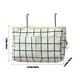 thumbnail image 3 of Organizador de mesita de noche con cesta colgante | Almacenamiento multifuncional de lona con bolsillos y ganchos | Barandilla para guardar gafas, libros, teléfonos y llaves | Dormitorios, l, 3 of 5