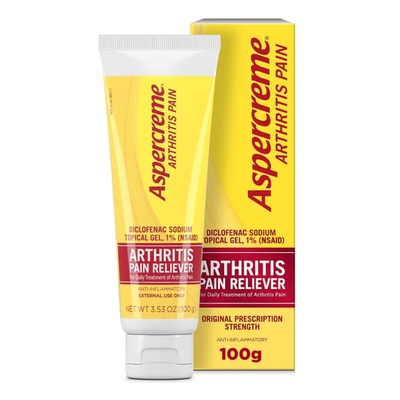 Aspercreme Arthritis Pain Relief Gel for Arthritis & Joint Pain, Non-steroidal Anti-inflammatory Topical Gel With Max-Strength Diclofenac Sodium, 50 g