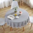 thumbnail image 1 of 2024 Round Tablecloth Striped Tablecloths Fringe Table Runner Simple And Elegant Home Textiles For Indoor, 1 of 3