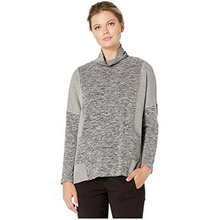 MSRP $99 Karen Kane Contrast Pocket Turtleneck Top Gray Size Large