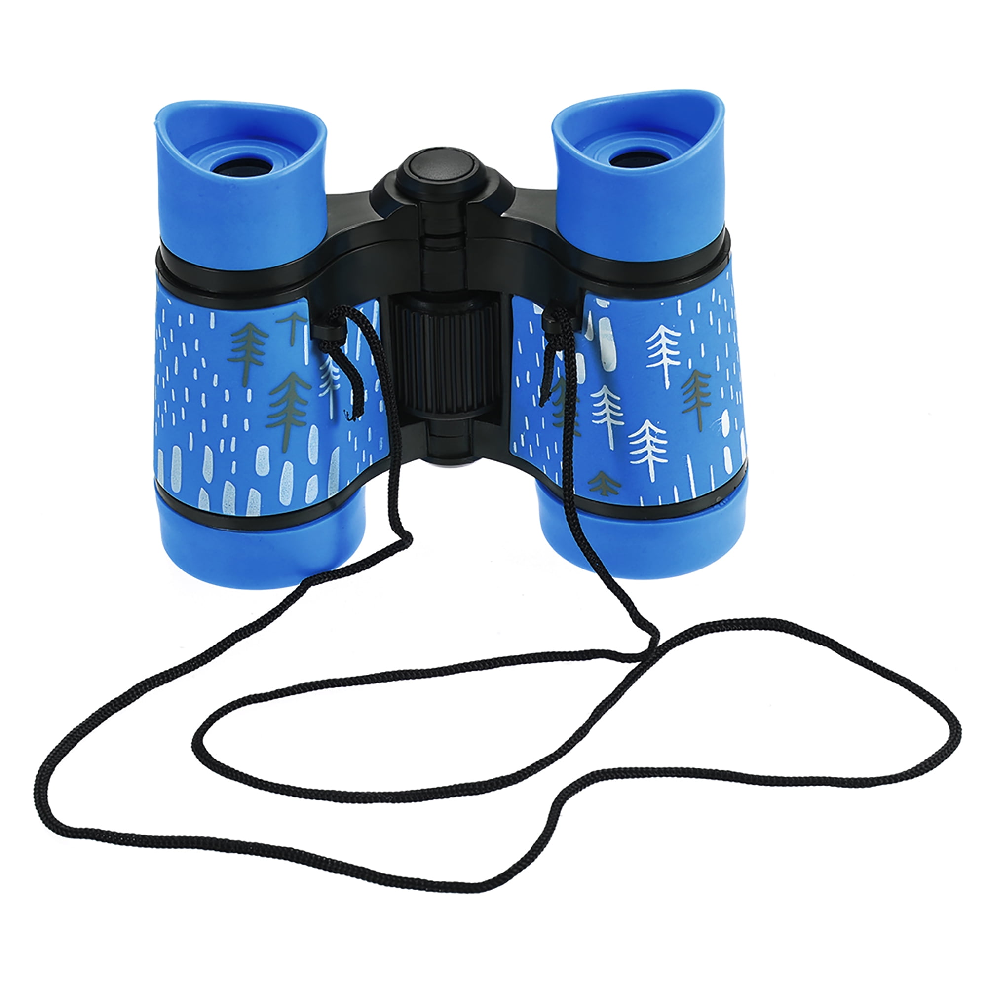 Toy Binoculars 4X30 Compact Folding Binoculars Shockproof Sky Blue with