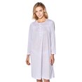 thumbnail image 4 of Casual Nights Women's Pointelle Pintucked Long Sleeve Nightgown, 4 of 5