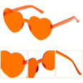 thumbnail image 3 of Gafas de Sol Fengek Sin Montura en Forma de Corazón Transparente x30 Naranja, 3 of 7