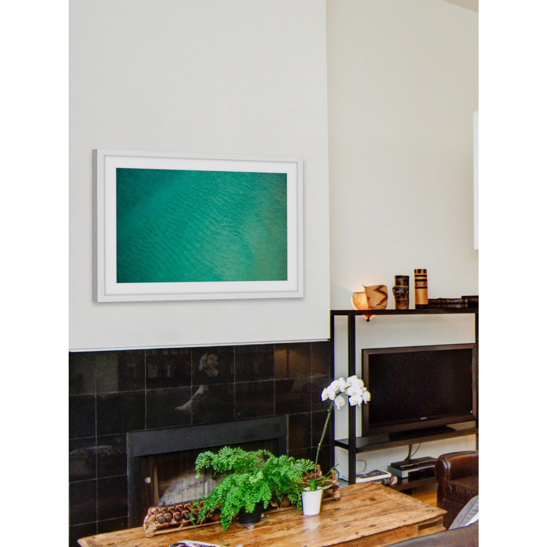 Marmont Hill "Just Ripples" by Hassan Ishan Framed Painting Print