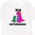 thumbnail image 4 of Inktastic Big Sistersaurus Girls Long Sleeve Toddler T-Shirt, 4 of 5