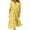 Yellow, variant on Lindreshi Fall Dresses for Women Fashion Women AutumnSolid Causal Turndown Collar Long Sleeve Vacation Button Dress