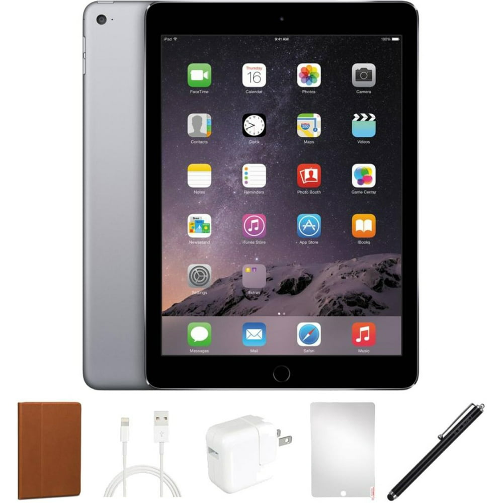 Refurbished Apple iPad Air 2 (2nd Gen, 2014), 16GB, Black/Space Gray