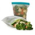 thumbnail image 2 of Joie Reusable Freezer Bags, Assorted Pack of 4, Double Zip Closure to Seal in Freshness. 76 fl oz., 2 of 5