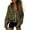 Army Green, variant on Women's Zip Up Hoodie Sweatshirt Y2K Fall Fashion Clothes Long Sleeve Loose Fit Pockets Casual Trendy Jacket