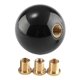 thumbnail image 4 of Perilla de cambio de marchas universal con bola redonda genérica M10x1,5 M10x1,25 M8x1,25 para interior Negro sólido, 4 of 8