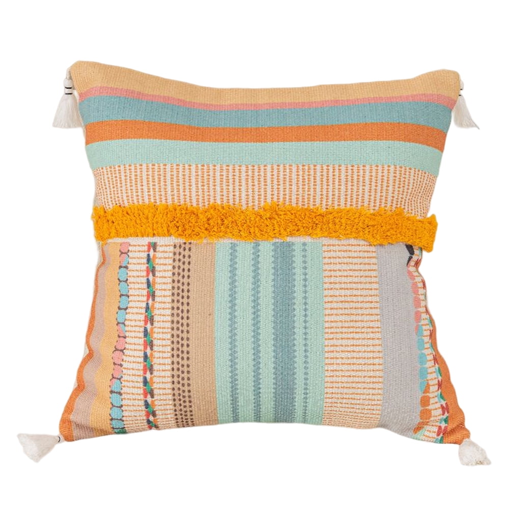 Cotton Linen Boho Throw Pillow Cover Soft Pillow Case Super Soft Square