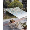 thumbnail image 3 of Sun Shade Sail 12x16Ft Flowers White Daisy Pattern Uv Block Sunshade Canopy Outdoor Shade Cover Rectangle Shade Cloth For Patio Garden Yard Deck Pergola, 3 of 6