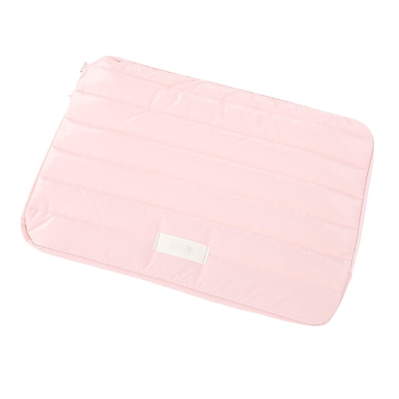 YAHHU 13.3" Puffy Laptop Sleeve – Quilted Puffer Case, Soft Touch Fabric, Slim Lightweight, Fits 13" Laptops, Pink
