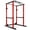 Red, variant on QUHEE Squat Rack Power Cage, 1200lbs Capacity, Multi-Functional Workout Equipment,14-Hole Adjustable Height With Safety Arms and J-Hooks for Home Gym ，Garage Gym