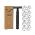 thumbnail image 1 of SUTENGDA Rasoirs pour Hommes Rasoir Pratique pour le Voyage Rasoir de Sûreté Design Classique Rasage Efficace Rasoir Droit Style8, 1 of 4