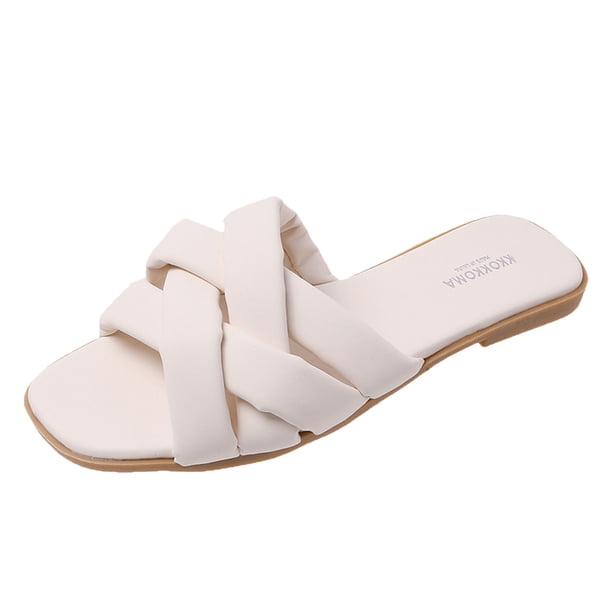Amzcrzy Zapatos de mujer,Zapatos de mujer,Zapatillas de mujer, Sandalias de verano para mujer, con suela plana, informales, para la playa Sandalias Mujer Zapatillas De Casa