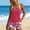 Hot Pink, variant on Tankini Swim Suits for Women Modest Bathing Suits Padded Summer,Trajes De Bano Mujer Two Piece Outfits Ladies Swimwear Floral Print