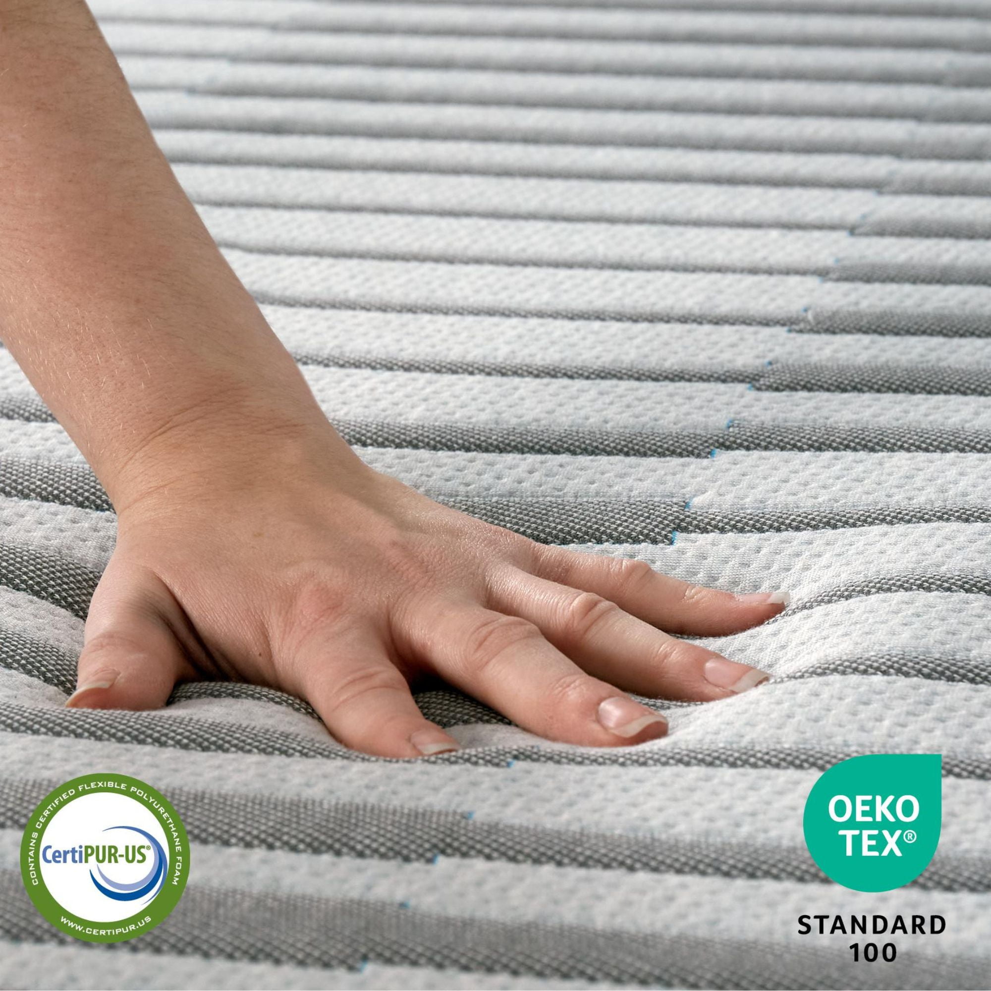 Bodipedic Essentials 10” King Tight Top Plush Tri Layered Gel Memory Foam Mattress