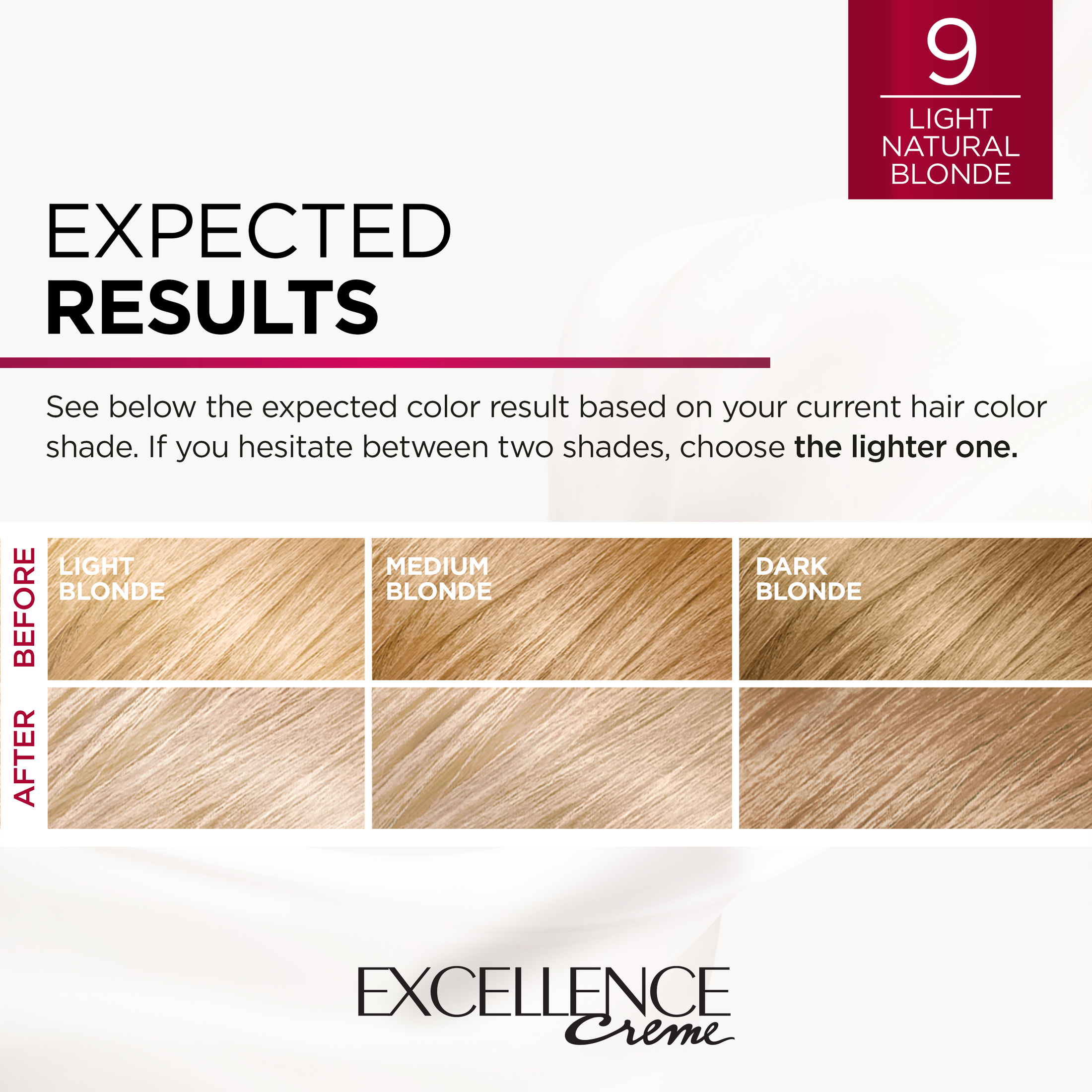 L'Oreal Paris Excellence Creme Permanent Hair Color, 9 Light Natural Blonde - image 5 of 8