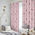thumbnail image 5 of Blackout Kids Curtains,Pink Cartoon Unicorn Heart Pattern Childrens Insulated Curtains Set Of 2,Bedroom Essentials,Toddler Room Decor 52"x84", 5 of 5