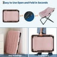 thumbnail image 6 of Ataucjin Comfy Chair,Oversized Faux Fur Foldable Lounge Chair for Adults,Foldable Living Room Chairs,X-Large Saucer Chair with Sturdy Metal Frame, Plush Accent Chair for Bedroom,Living Room,Dorm, 6 of 8