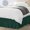 Emerald, variant on Elastic Bed Ruffle - Easy Wrap Around Ruffle - Microfiber Bed Skirt with Adjustable Elastic Belt 16 Inch Tailored Drop - Hotel Quality Bedskirt, Fade Resistant (, )
