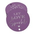 thumbnail image 1 of Inkdotpot Pack Of 50 Let Love Sparkle Wedding Favor Paper Tags Craft Real Silver Foil Hang Tags, 1 of 6