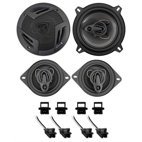 Front 3.5" Side 5.25" Speaker Kit For 2005-2013 Chevy Chevrolet Corvette