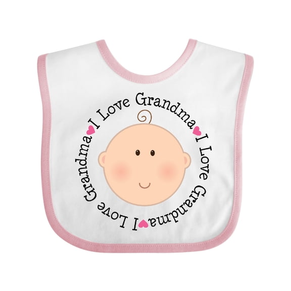 Inktastic I Love Grandma Baby Shower Boys or Girls Baby Bib