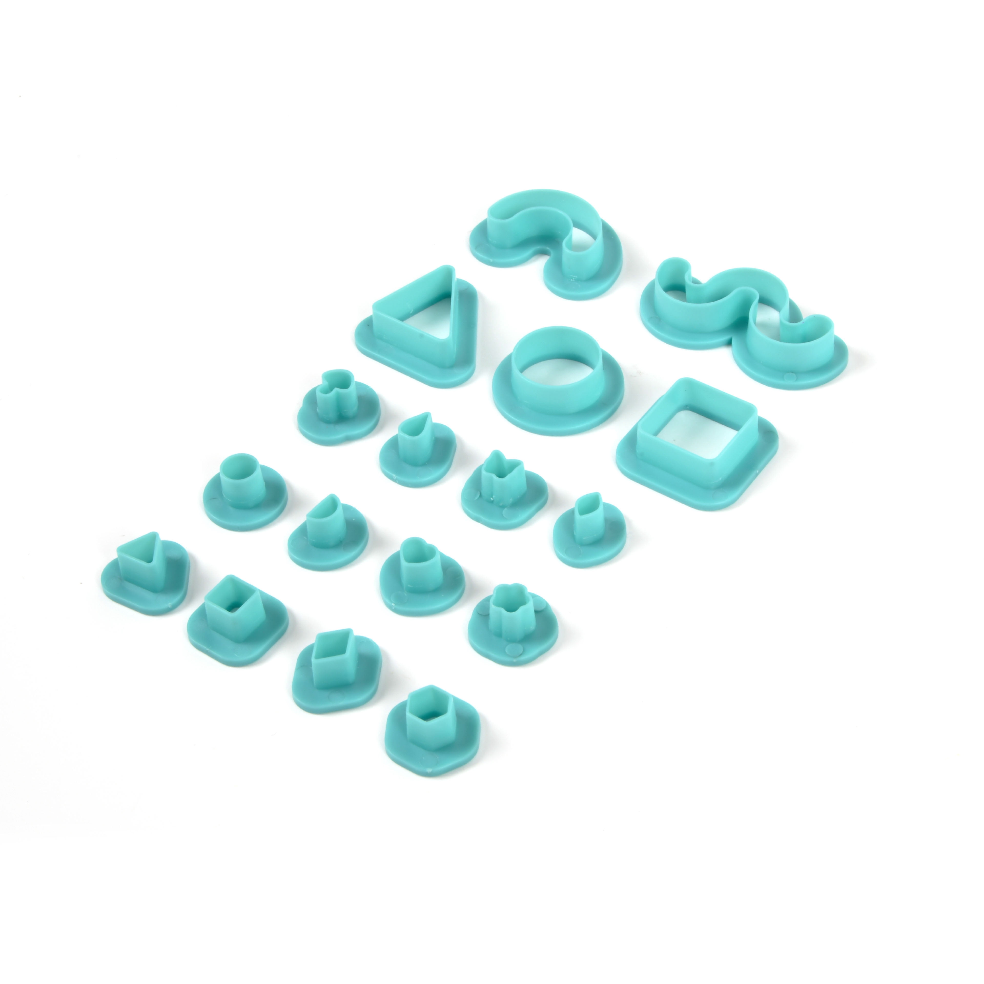 Mini & Memphis Clay Cutter Set by Bead Landing – 204 Assorted Polymer Clay Cutters for DIY Jewelry Making - Bracelets - Earrings - and Pendants