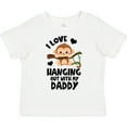 thumbnail image 3 of Inktastic Monkey I Love Hanging out with My Daddy Boys or Girls Toddler T-Shirt, 3 of 5
