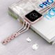 thumbnail image 2 of Compatible con Apple Watch Band Dressy Bling Jewelry Pulsera de pulsera de acero inoxidable Sparkle Strap iWatch bandas 44 mm para mujer SeriesSE 6 5 4 3 2 1 42 mm, oro rosa oso de fresa  Juguete, 2 of 4