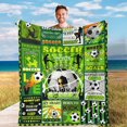 thumbnail image 1 of LHSHID Flannel Fleece Blanket American Football Field Green for Bedroom Couch Travelling Comfortable All Season Air Conditioning Blanket for Adult Chidern 50x60in, 1 of 6