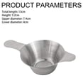 thumbnail image 2 of 2pcs Different Size Stainless Steel Mini Strainer Fine Mesh Tea Funnel Tea Coffee Filter with Double Handles, 2 of 5