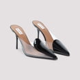 thumbnail image 3 of Alaïa Pointed Toe Slippers In Calf And Patent Leather Black (Women's), 3 of 3