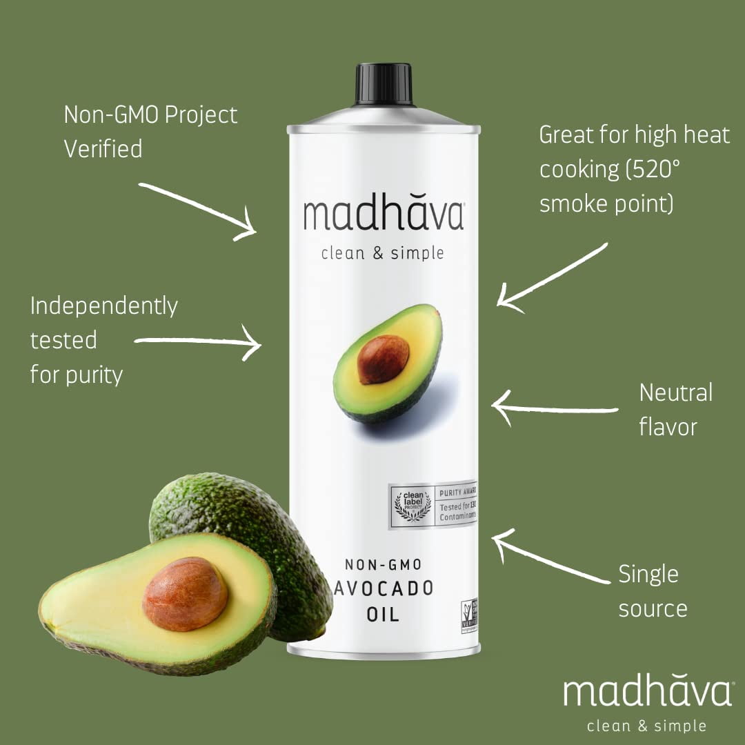 Madhava Avocado Oil 1 liter (Pack of 6)