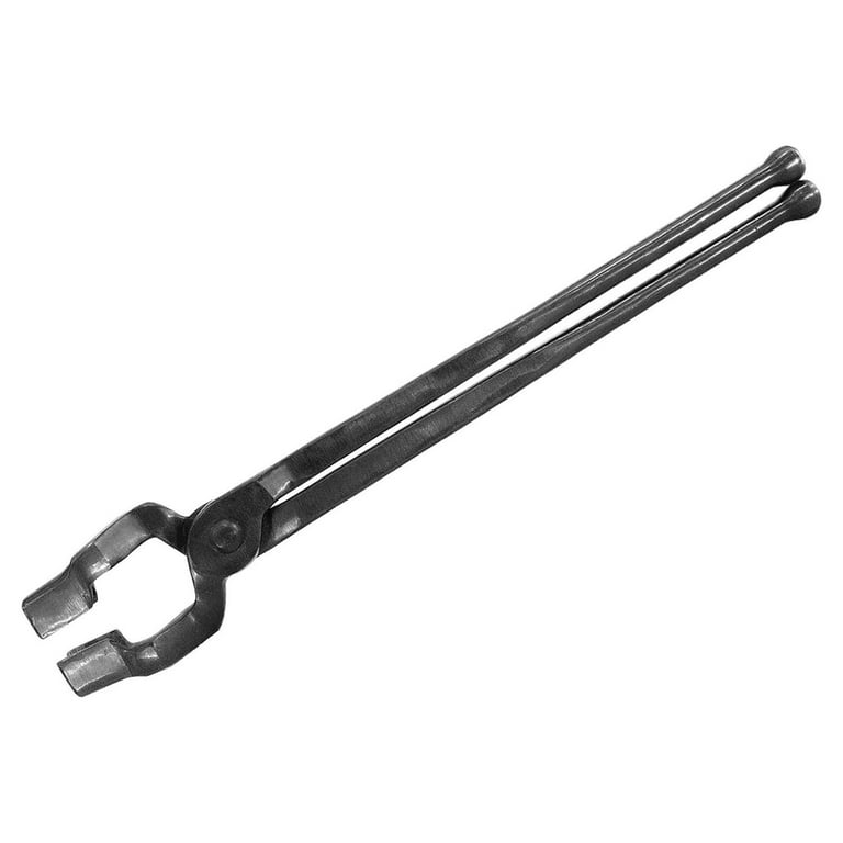 BENTISM Blacksmith Tongs, 18” Z V-Bit Tongs, Carbon Steel Forge Tongs with  A3 Steel Rivets, for Knife Blades, Long Pieces, Circular Forgings, for  Beginner and Seasoned Blacksmiths and Bladesmiths 