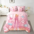 thumbnail image 2 of Erosebridal Music Lover Bedding Twin Size, Pop Princess Bedding Sets Twin Size, Sequin Print Reversible Bed Set, Lightweight Bedroom Decoration, 7pcs, 2 of 6