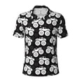 thumbnail image 2 of Daiia Cool Car Pattern Men’s Polo Shirts,Solid Deck Shirt,Classic Fit, Breathable Cotton Polo for Casual and Sport Wear-Small, 2 of 9