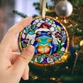 thumbnail image 2 of Frog Ornaments Ceramic For Christmas, Stained Glass Ornaments Ceramic Christmas 2025, 2 of 7