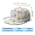 thumbnail image 5 of Garden Bloom Baseball Cap – Spring Wildflower Flat Visor Hat, Lightweight & Fresh, 5 of 8