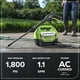 thumbnail image 3 of Hidrolavadora eléctrica Greenworks de 1800 PSI (1,1 GPM) con certificación PWMA, 3 of 5