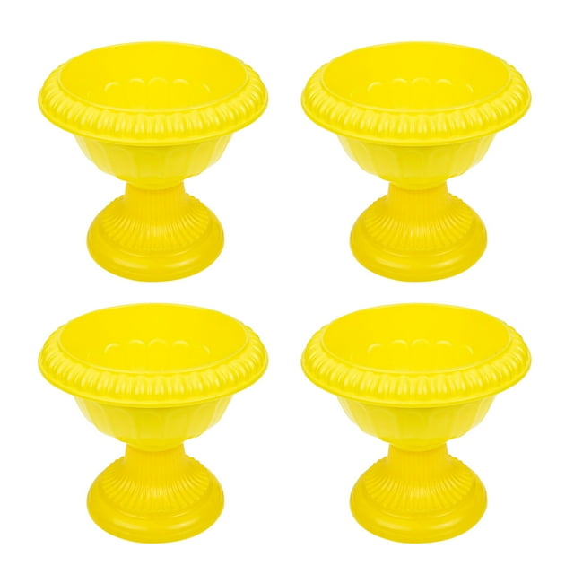 MasteelfCA 4pcs Urn Planter European Style Plastic Flowerpots for Wedding Front Door Porch Garden