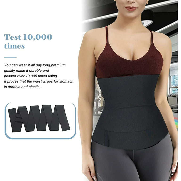 KONTY Stomach Wraps for Belly Fat,Upgraded Waist Wraps for Stomach Wrap for  Plus Size Women with Loop Body Wrap Plus Size, 4 M/13.1ft - 13cm, 4  M/13.1FT - 13CM : : Sporting