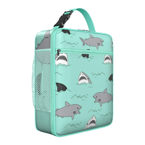 Premium Insulated Shark Lunch Box for Men & - Reusable Lunch Bag with,Hour Temperature Retention, Compact & Lightweight Design for Office, Work, Picnic, Travel - Durable Lunch Tote for Adults.